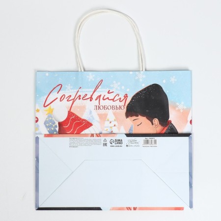 Gift Craft Package "Warm up", 25 x 22 x 12 cm, New Year-7