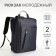 City backpack on a zipper, 2 pockets, with USB, blue color