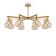 Chandelier 60W, 8XE14, 39.5x80 cm, gold