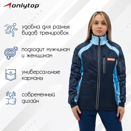 Warmed jacket onlytop, navy, p. 56-2