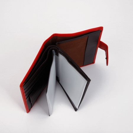 Cover 3 in 1, for auto documents, passports, bills, pockets for cards, for coins, red color-6