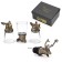 Gift set 4 in 1 "Hunter": 3 piles for vodka 30 ml, dispenser