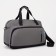 Sports bag with lightning, 2 external pockets, average size, color gray