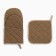 Set of kitchen. Ethel "Micper Gifts" mittens 15x28cm, 19x19cm wax, 100%HL