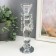 Glass of glass per 1 candle "Crystal pendants" 25.5x8x8 cm