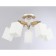 Suspended chandelier Ambrella Light, Traditional, TR9518, 5HE27, white color, gold
