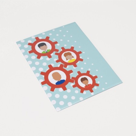 Document folder, 4 sets, blue color-1