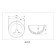 ABBER Bequem AC2105 sink, invoice, 360x360x145 mm, white