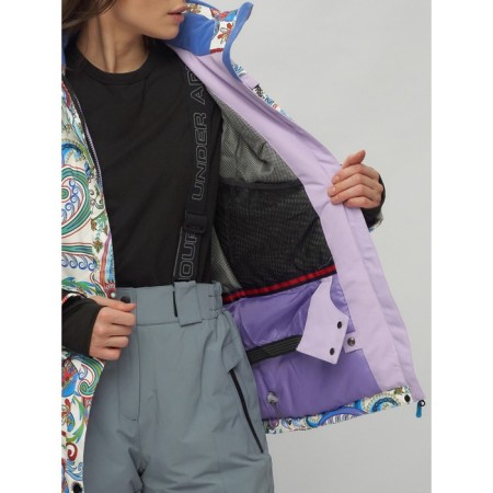 Ski suit, size 42, purple color-8