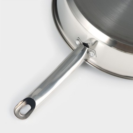 Poster - a stew of stainless steel "GRET" with a heat distribution layer. D = 26 cm, 3.5 l, induction-4