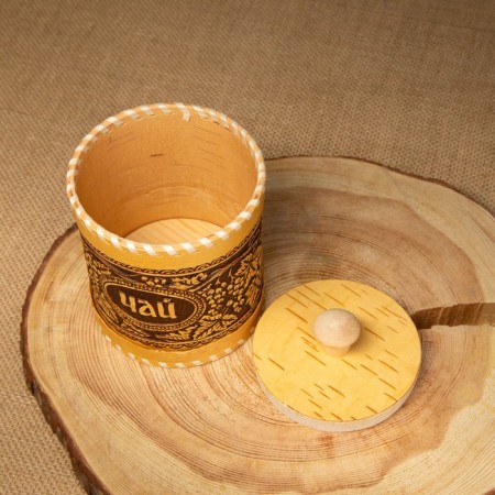 TUES "Currant", tea, D - 10 cm, 14.5 × 10.5 cm, birch bark-3