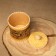 TUES "Currant", tea, D - 10 cm, 14.5 × 10.5 cm, birch bark