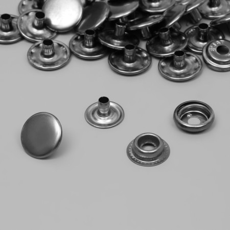 Installation button, omega (o-shaped), d = 15 mm, black nickel color-1