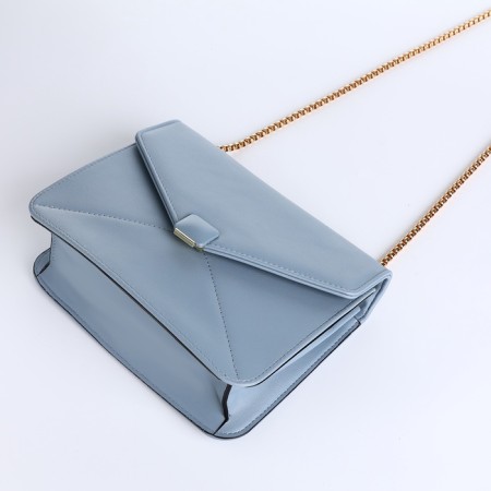 Women's bag on magnet, small size, blue color-6