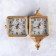 Watching double -sided watches, on the suspension "street lantern", a smooth move, 40 x 31 cm