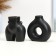 Set of candlesticks "Marta and Meland" Black Gloss, 2pcs/5x10cm/10x8cm