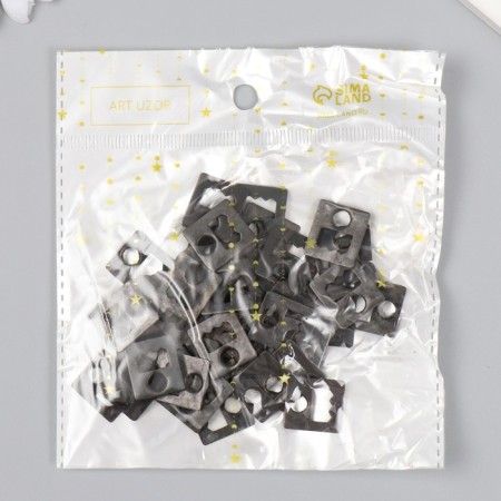 Suspension stocking for photo frames metal black 2.1x1.9 cm-6