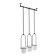 A set of suspended pots for plants TRIFLORA, White, 3 pcs.