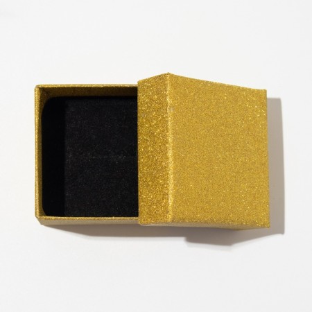 Gift box for earrings/ring "Shine", 5 × 5, color gold-2