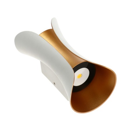 Facade lamp “Elegant”, FSD-035, 10 W, 3000K, 1 Ray, IP65, 220V, plast., White-gold. 10084-6