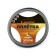 Braid on the steering wheel Lavita, size L, gray, PVC