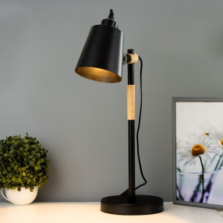 Burton table lamp E27 40W Black 17.5x17.5x54 cm Risalux-1