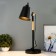 Burton table lamp E27 40W Black 17.5x17.5x54 cm Risalux
