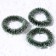 Decor "New Year's Wreath", set of 3 pcs., Size 1 pc. -6.5 cm, the color is light green