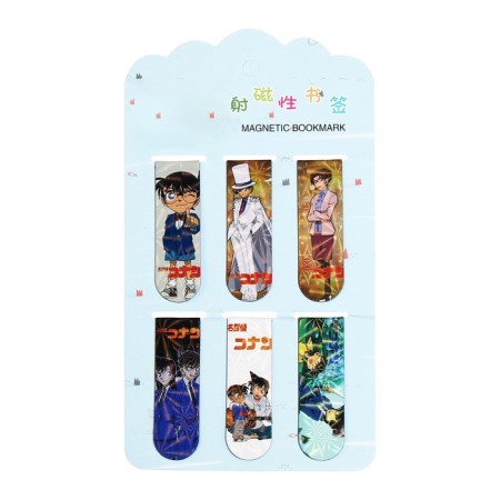 A set of magnetic bookmark for books Calligrata 6 pieces, "anime", mix-5