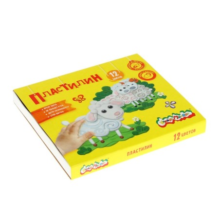 Plasticine 12 colors 180 g "Kalyak-Malyak", with a stack-2