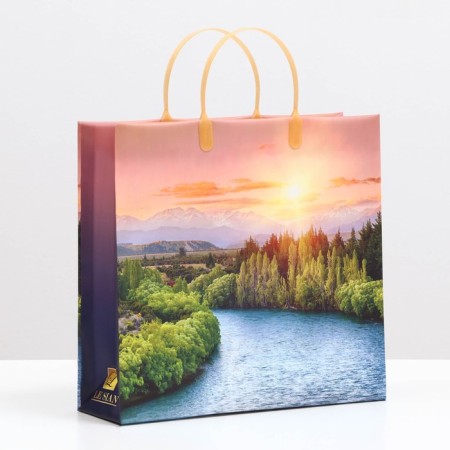 Package "sunset over the river", soft plastic, 30 x 30 cm, 120 μm
