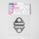 Half-ring-plastic for a bag, 15/32 mm, 2 pcs, silver color