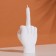 Figure candle "Hand-fake", 10x4 cm, white