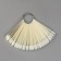 Palette for varnishes on a ring, 50 nails, oval shape, ivory color