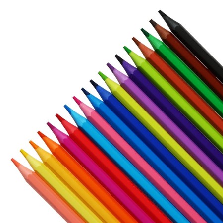Pencils colored plastic 18 colors Gamma "Cartoons", sharpened, PVC, euro suspension 251220212-1