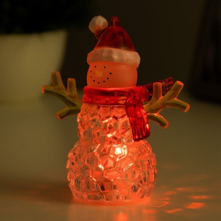 Night Snowman LED 1W RGB 3HLR44 Transparent 8x8x10cm Risalux-3