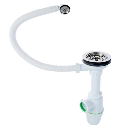 AKVater siphon, 3 1/2 "x 40 mm, with round overflation