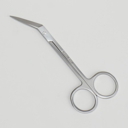 Scissors pedicure, curly, bent, wide, 12 cm