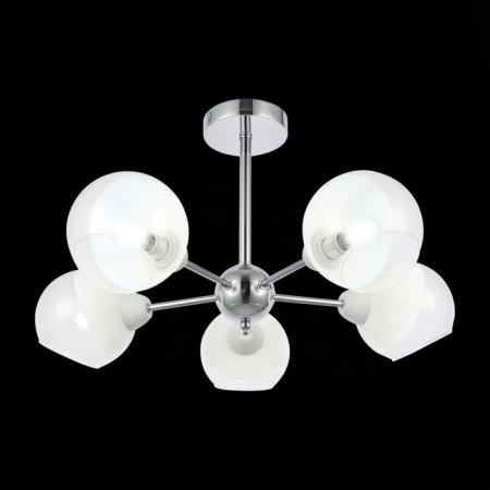 Ceiling EVOLUCE lamp. Sle102702-05. Giorte. 5x40 W, E14, 61x61x33.5 cm, chromium color-2