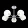 Ceiling EVOLUCE lamp. Sle102702-05. Giorte. 5x40 W, E14, 61x61x33.5 cm, chromium color