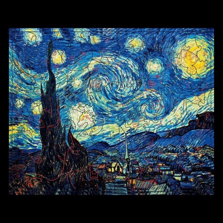 The puzzle is figured. Vincent Van Gogh "Star Night"-2