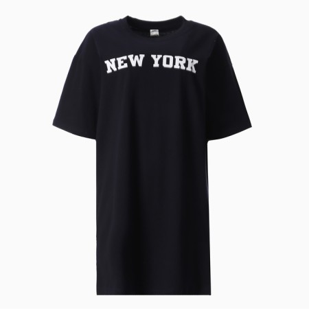 Women's home dress "New York", black color, size 50-4