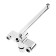 Accoona A7112 bath mixer, single -leaf, divertor in the case, with a shower set, chrome