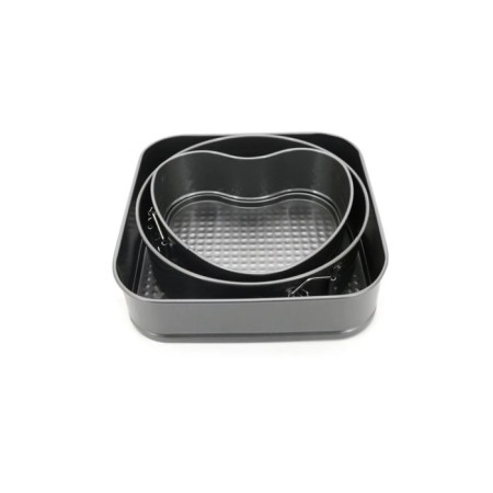 A set of baking forms Bekker, anti -stick coating, size 24x24x6.5 cm, 3 pcs-1