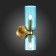 Sconces st. SL1180.211.02. Treviso. 2x40 watts, E14, 12x36 cm, golden color