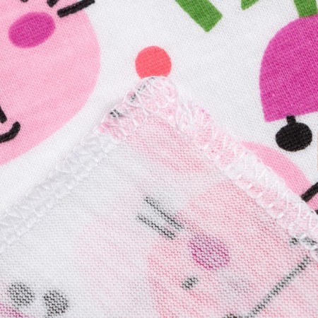 Diaper pink bunny 102x120cm, culinary 130g/m, 100% cotton-4
