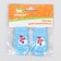 Nosks non -slip "snowmen", s (2.5/3.5 * 6 cm), set 4 pcs, blue