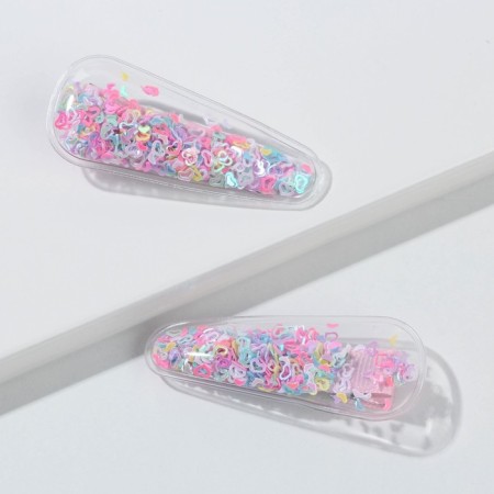 Hair hairpins "Girl-Confet", 2 pcs.-1