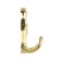 Furniture tundra hook TKD023, two -rod, gold, 4 pcs TMP