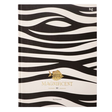 Business block A5 80 sheets in a cage, Magnificent World, Cardboard cover, glossy lamination, selective varnish, block 60g/m2, mix-2